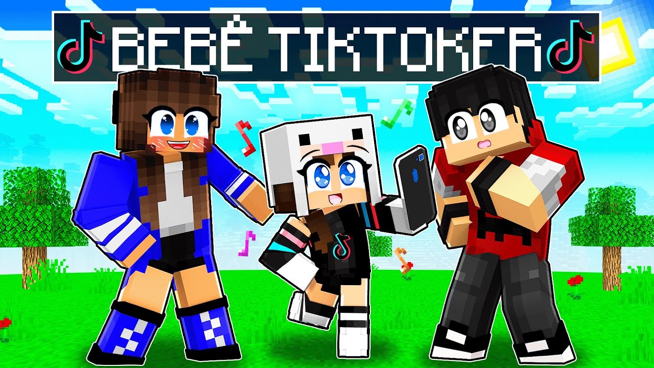 👶🏻 Coelha é uma BEBÊ TIKTOKER no Minecraft ! 👶🏻 - YouTube