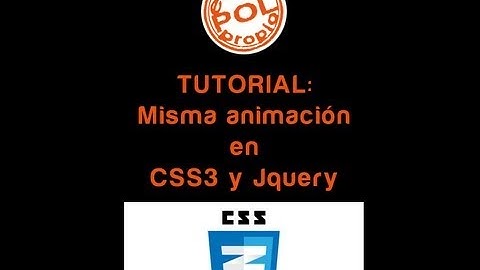 Animaciones en CSS3 y Jquery