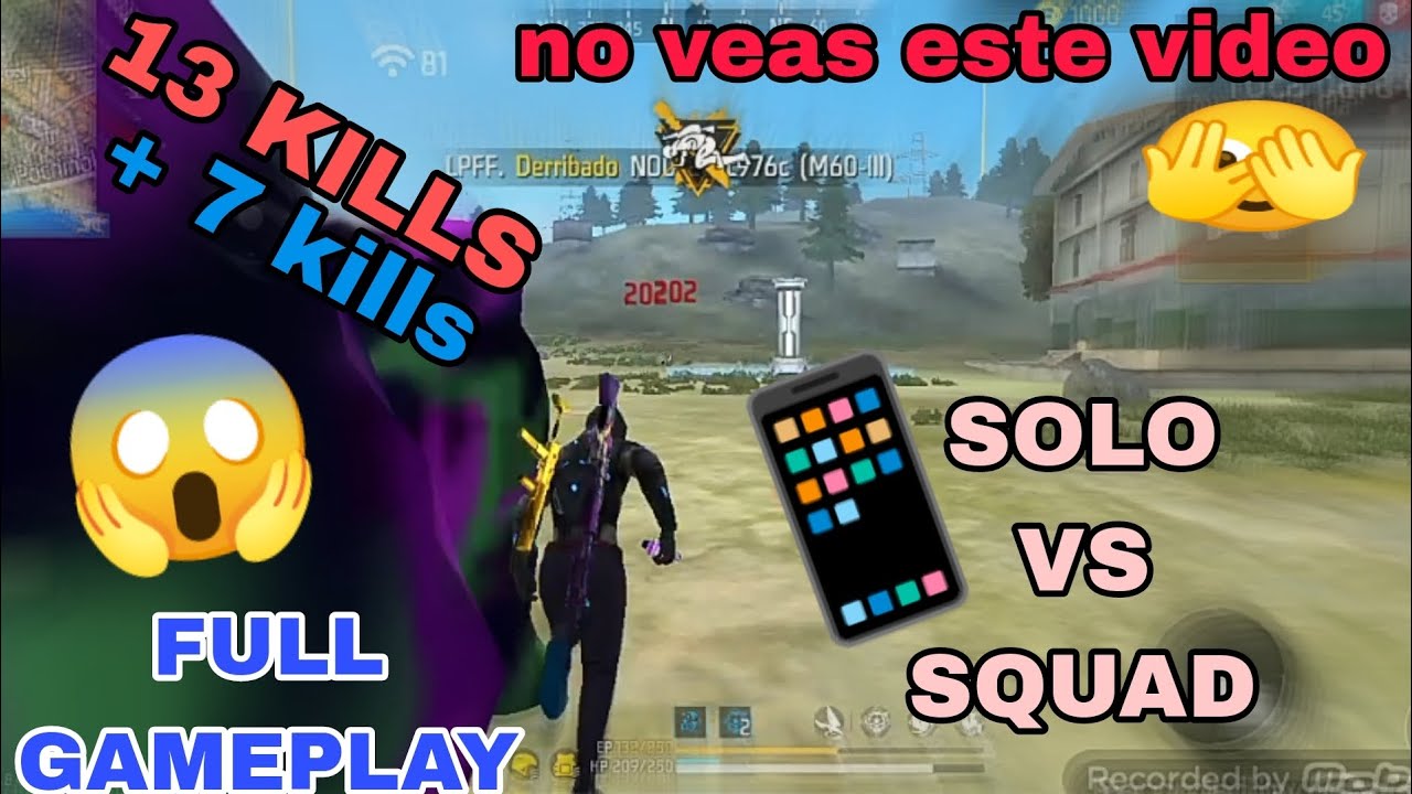 13 + 7 kills 😱 | 99% Headshot Rate 🫣 | Solo Vs Squad Full Gameplay ...