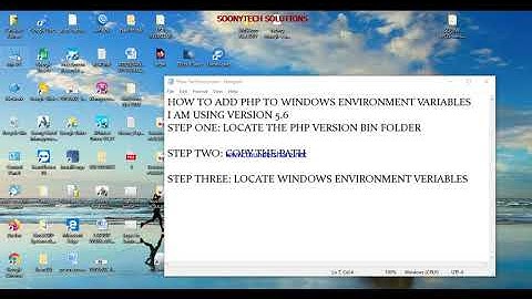 HOW TO ADD WAMP SERVER PHP TO WINDOWS ENVIRONMENT VARIABLES