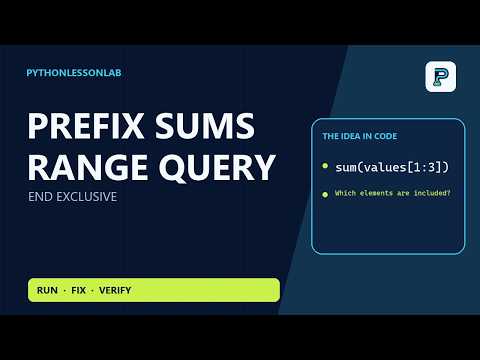 Answer Range Sum Queries with Prefix Sums