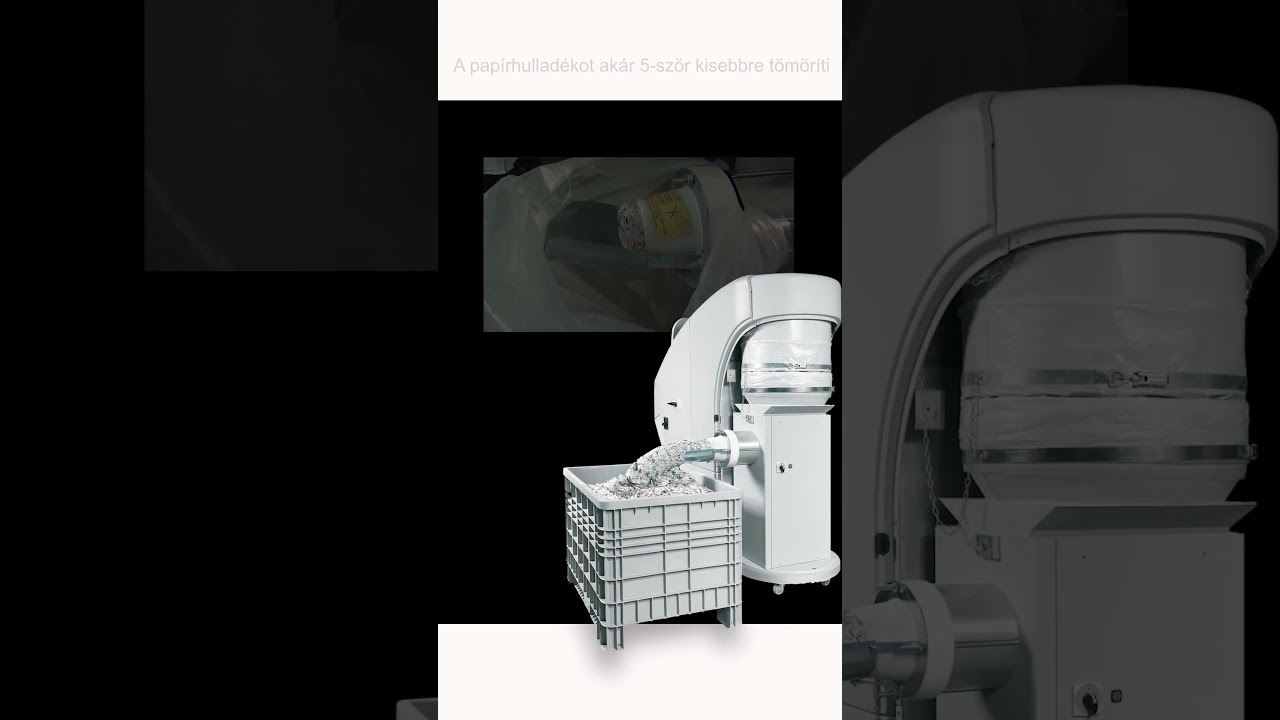 KOBRA CYCLONE ipari daráló változtatható biztonsági fokozattal, tömörítővel