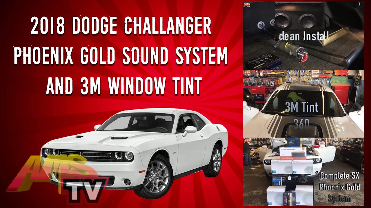 2018 Dodge Challanger Phoenix Gold Sound System and 3M window tint! Project 384