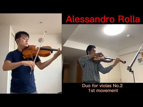 A.Rolla：6 Duo for 2 violas No.2 1st mov. - YouTube