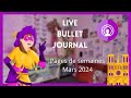 Live bullet journal  semaines de mars 2024  concours 5k