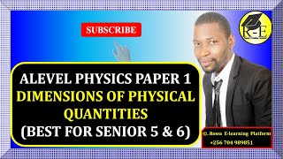 001 – ALEVEL PHYSICS PAPER 1 | DIMENSIONS OF PHYSICAL QUANTITIES | MECHANICS | 510/1 Profile