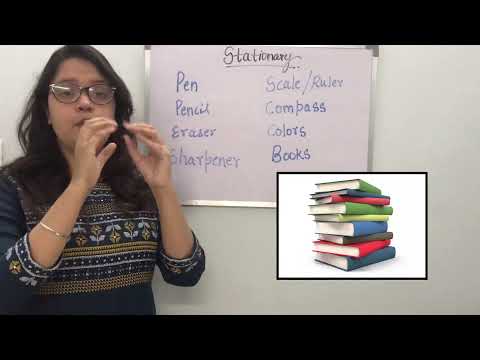 stationery objects || Indian Sign Language (ISL) || life of sign