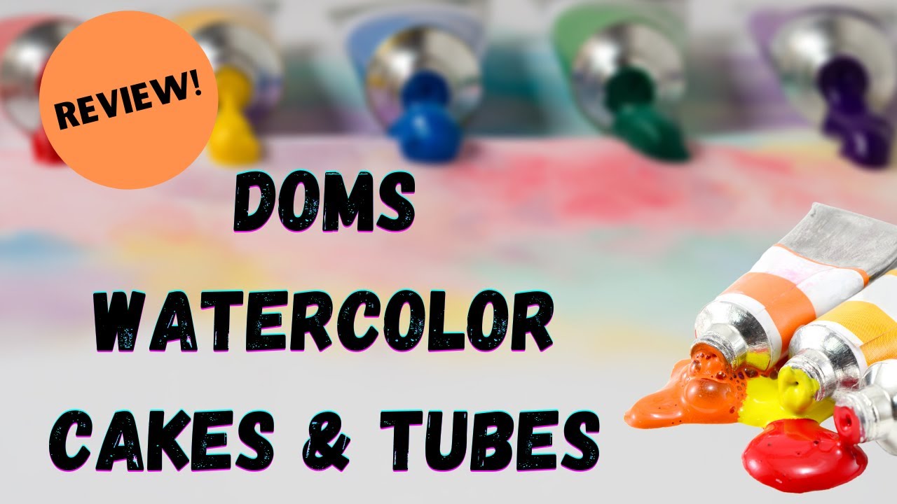 DOMS Watercolor Cakes 24 shades and DOMS Watercolor Tubes 12 shades ...