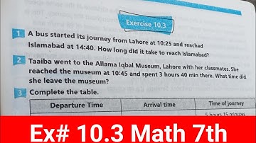 Exercise 10.3 Math 7th kpk and ptb new course 2022 SNC | unit 10 Class 7th Math 2023