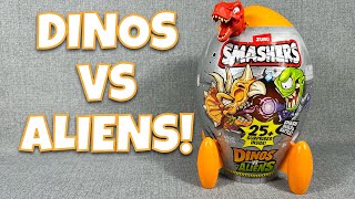 ZURU SMASHERS DINOS VS ALIENS OPENING AND REVIEW!