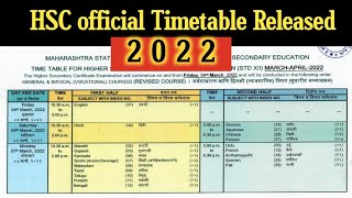 hsc board exam timetable 2022 | 12th maharashtra board timetable 2022 | screenshot 3