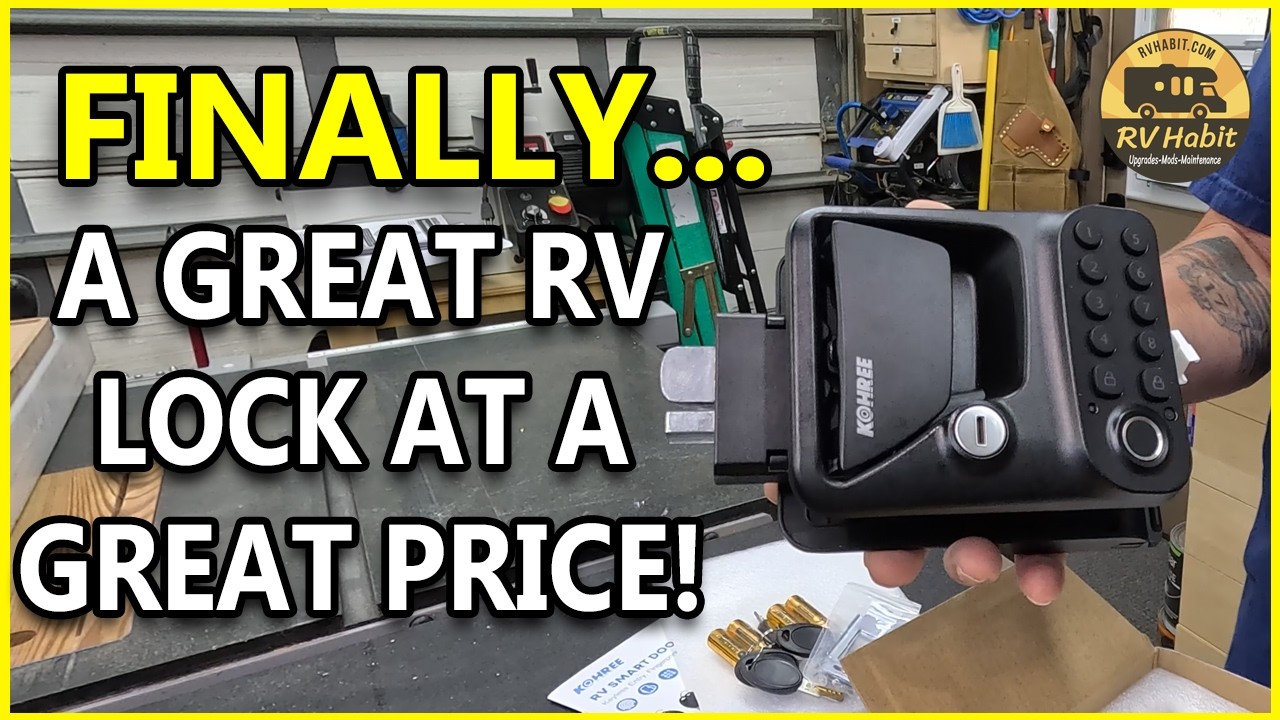 Kohree 4-in-1 RV Keyless Entry Door Lock Install —Affordable Fingerprint + Bluetooth Upgrade RV Mod!