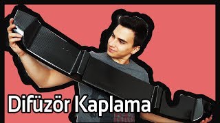 25TL ye Difüzör Kaplama | Parlak Karbon Folyo, Kendin Yap