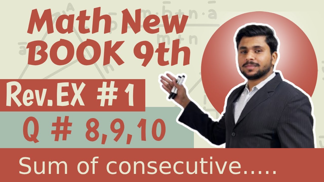 Review Exercise 1 Q No 8,9,10 | Class 9th Math New Book 2025 Punjab ...
