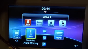 How to set automatic STAY armed on Paradox SP5500 alarm system TM50