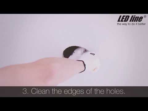 Video: How Easy It Is To Install A Spotlight In A Plasterboard Ceiling