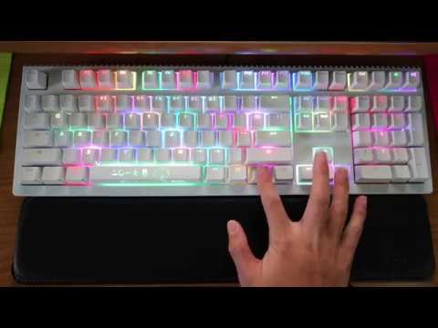 Ducky Shine 6 Snow White Rgb Keyboard Lighting Modes Youtube