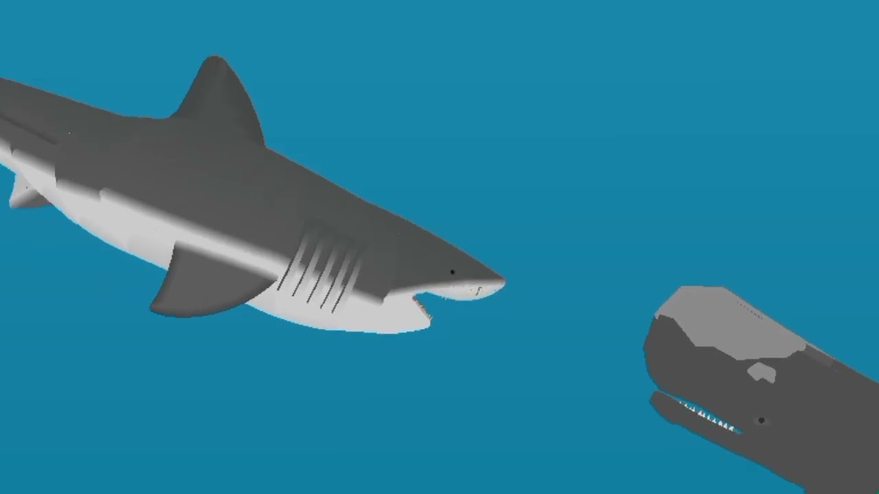 Sperm whale vs megalodon||Chaotic clashes video||Animation 1v1 fight