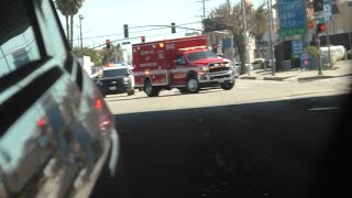 LAFD RESCUE 246 TRANSPORTING WITH LAPD