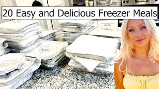 20 EASY AND DELICIOUS FREEZER MEALS!