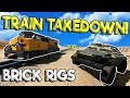 ULTIMATE LEGO TRAIN TAKEDOWN RACE & CRASHES! - Brick Rigs Gameplay - Lego Train Simulator Crash