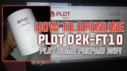 HOW TO OPENLINE D2K-FT10 PLDT HOME PREPAID WIFI