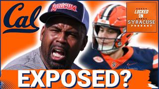 FRUSTRATION: Syracuse Football's UGLY LOSS to Cal | Have Fran Brown & Steve Angeli Been EXPOSED News