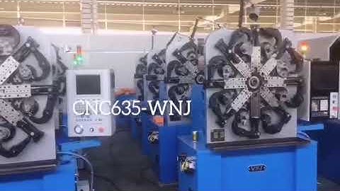 WNJ CNC-635 3Axis SpringForming Machine Debug spring