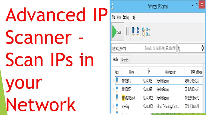 How to Find all the active IP in your Network - Advanced IP Scanner - Installation and Configuration