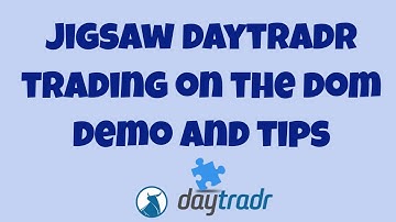 Jigsaw Daytradr - Trading Tutorial - Trading On The DOM Depth of Market - Stop and Limit Orders