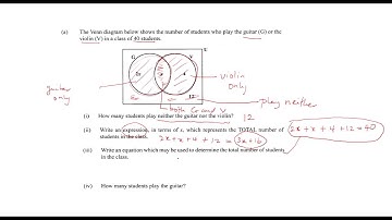 CSEC Maths - June 2015 Paper 2 Question 3 (a)