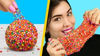 Adding Too Many Ingredients Into Slime! 8 Edible Candy Slime Pranks! screenshot 3