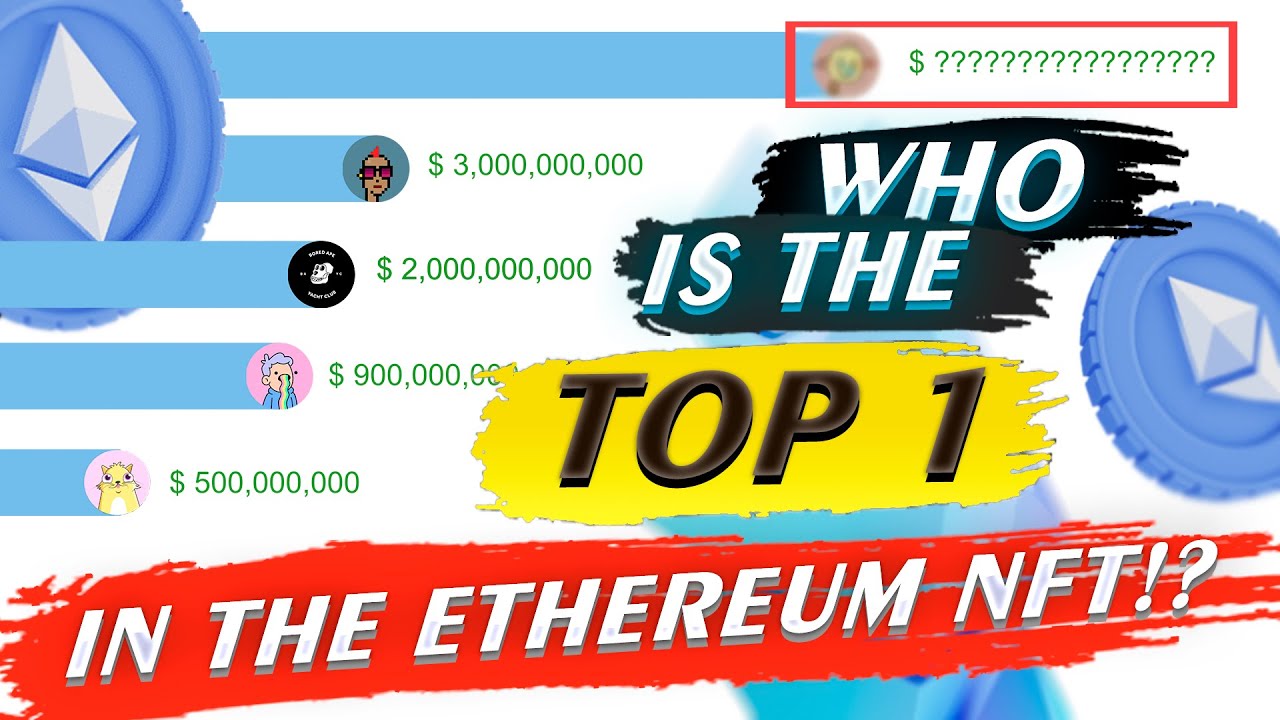TOP Ethereum NFTs on the chart! LIVE statistics by month with trade volume