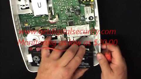 DSC Alexor Control Panel Battery Replacement