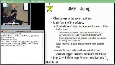 OpenSecurityTraining Introductory Intel x86 (Day 1 part 4)