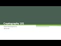 Cryptography 101: Essential Concepts with Expert Robert Boedigheimer 🔐