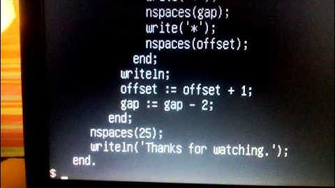Pascal Program to draw a zigzag line.