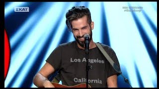 The Voice of Greece 4 - Blind Audition - CHANDELIER - Vasilis Lampropoulos