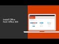 How to install Office from Office 365 for business