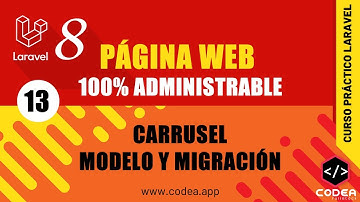 Implementación del carrusel Modelos y Migración CURSO LARAVEL 8