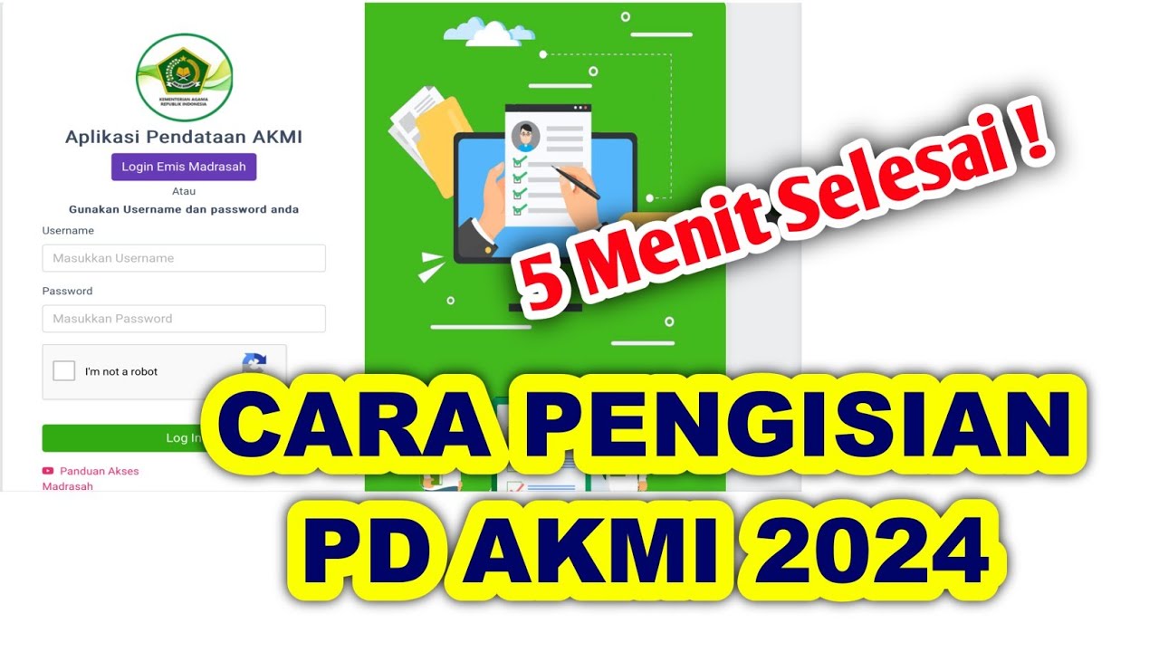 Cara mengisi PD AKMI 2024 #akmi #madrasah - YouTube