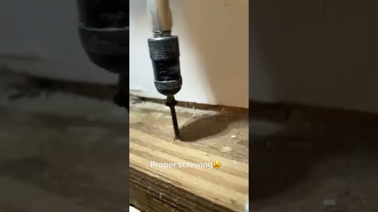 Ok Real Quick How To Screw 