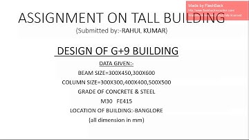 Tall Building Design - Project assignment for Skyfi Labs online course - by  Rahul Kumar