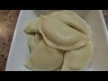 Pierogies  with Meat & Potatoes (East European dumplings made from noodle like dough)