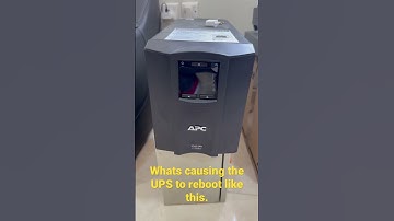 APC UPS not booting properly