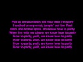 Chris Brown party lyrics