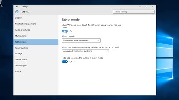 How To Enable Disable Tablet Mode In Windows 10