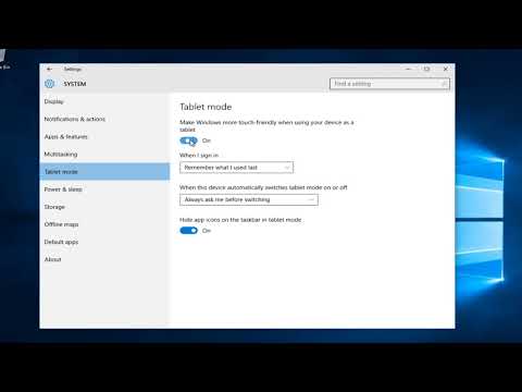 How To Enable Disable Tablet Mode In Windows 10 hqdefault