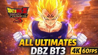 Dragon Ball Z Budokai Tenkaichi 3 – ALL ULTIMATES (4K 60FPS)