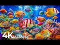 Aquarium 4K UHD 🐠 Relaxing Coral Reef Fish Tank with Soothing Music for Sleep, Study &amp; Meditation